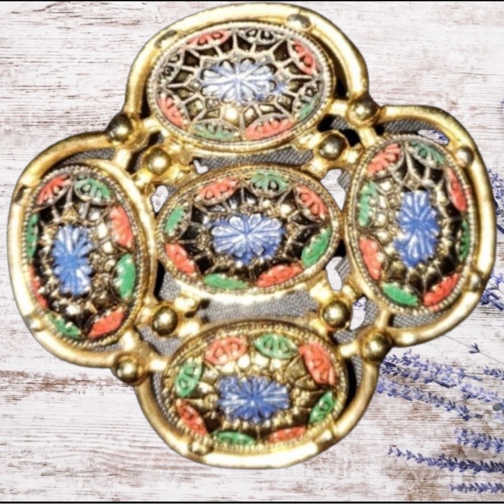 Vintage Sarah Coventry Lapel Pin Crystal Rhinestone Brooch